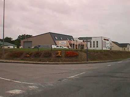  la sortie de l'agglomration de Cherbourg